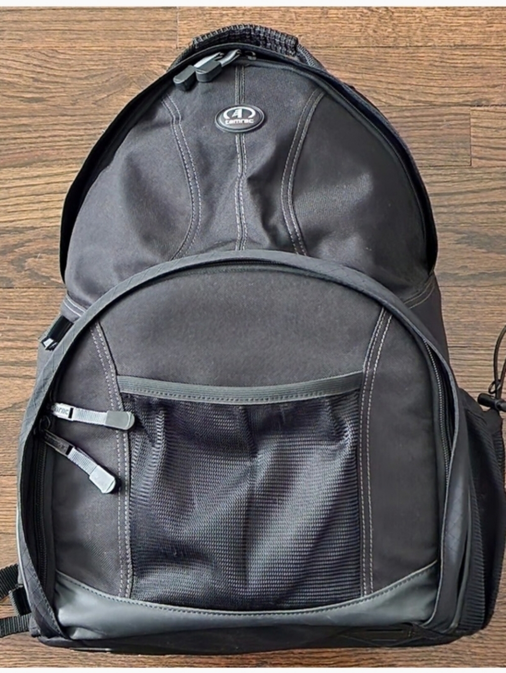 Durable Tamrac Dual Access Black Camera Photographer Backpack